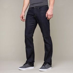 Hudson Sz 33 Harper Men’s Jeans Actual 35x28.5 Button Fly Straight Dark Wah